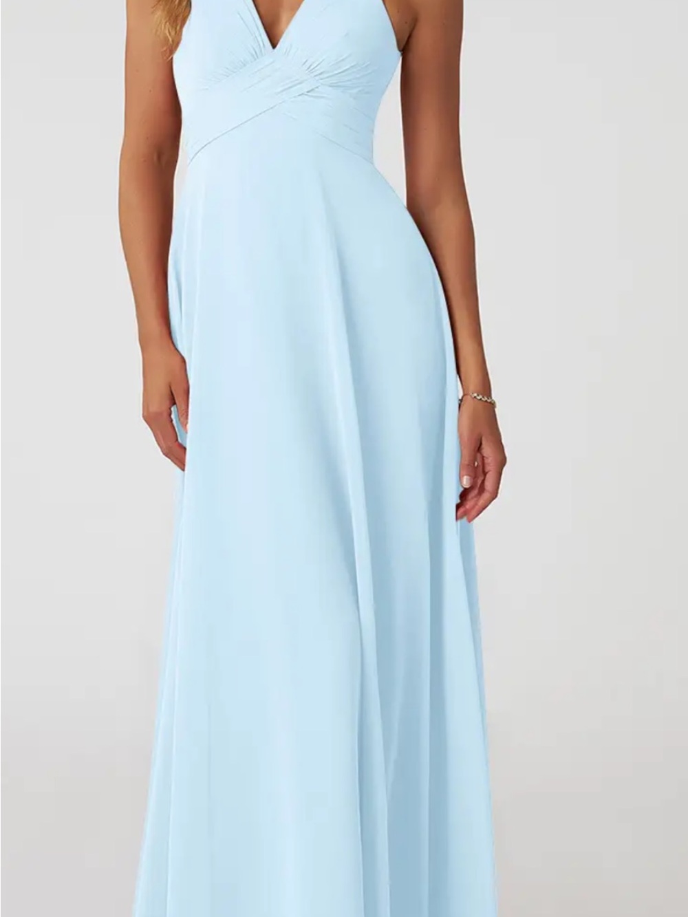 blue bridesmaids dress